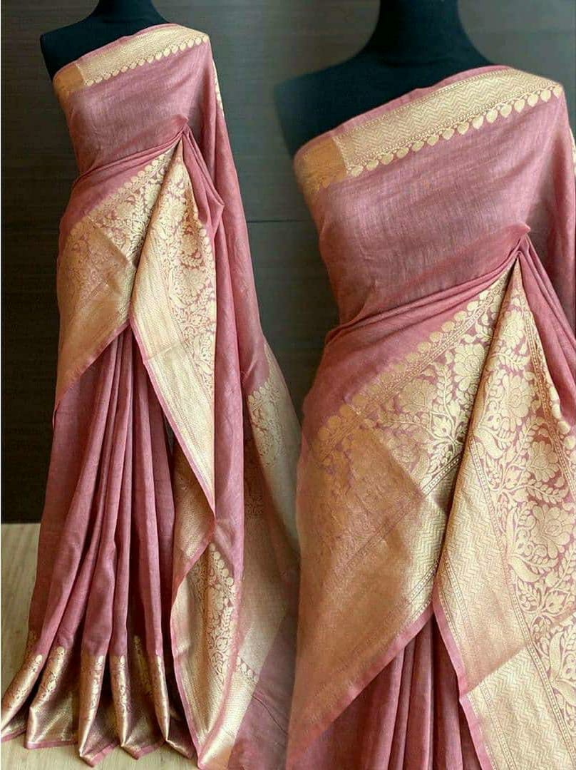 Elegant Silk Banarasi Saree with Matching Blouse: A Timeless Heritage Piece