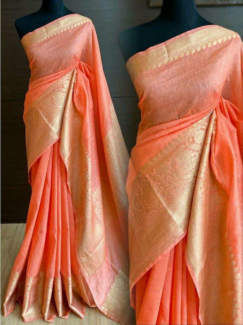 Elegant Silk Banarasi Saree with Matching Blouse: A Timeless Heritage Piece