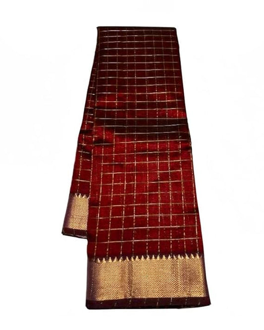 Royal Bhagalpuri Mangalgiri Silk Saree With Blouse Piece | Traditional Elegance in Every Drape!"