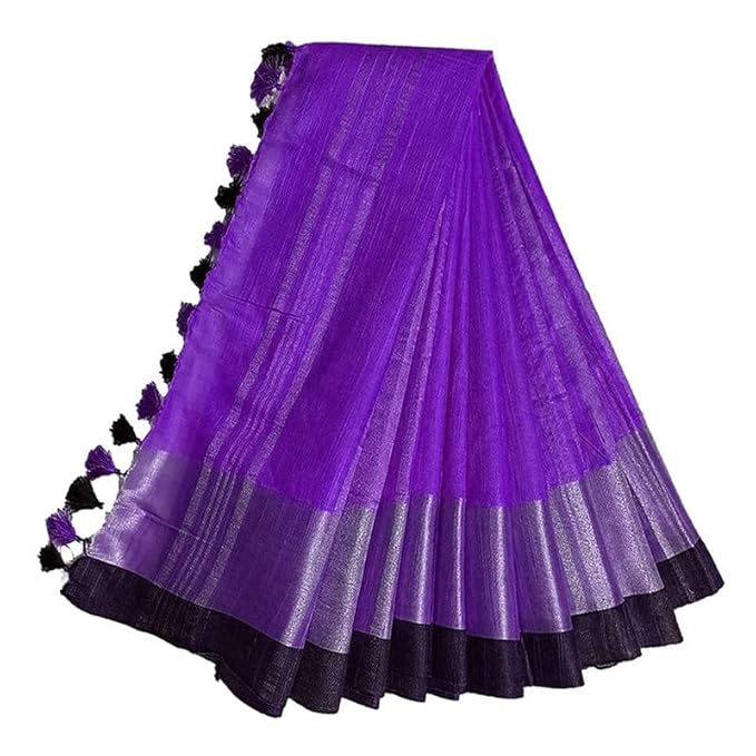 "Bhagalpuri Magic ✨ Pure Handloom Linen Slub Saree | Elegant Ethnic Look with Blouse Piece |