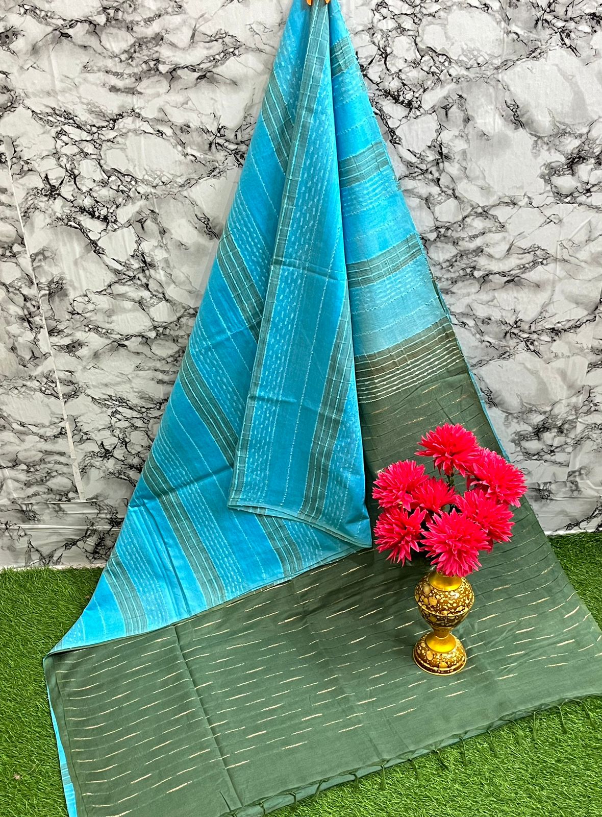 "Bhagalpuri Semi Silk Saree with Stunning Two-Dye Design – Elegant, Trendy & Budget-Friendly!"