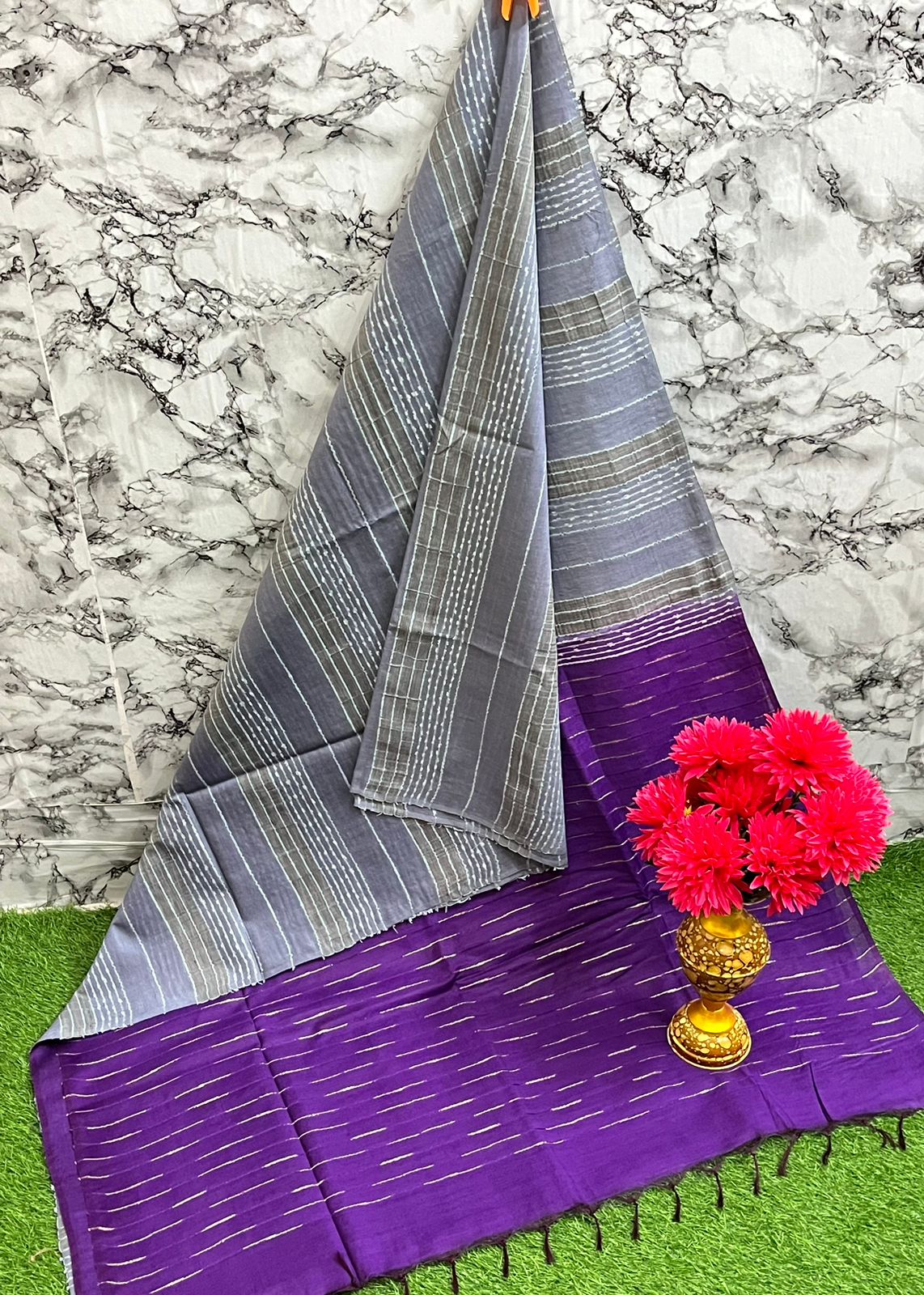 "Bhagalpuri Semi Silk Saree with Stunning Two-Dye Design – Elegant, Trendy & Budget-Friendly!"