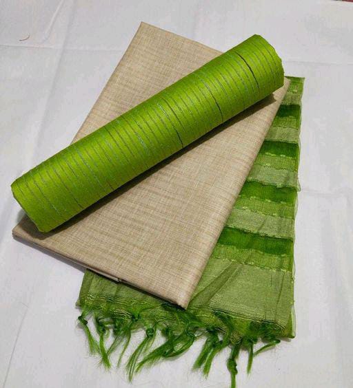 Elegant Bhagalpuri Silk Suit Pieces | Handloom Ethnic Wear | Unstitched Salwar Suit Set