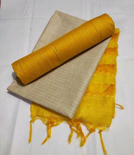 Elegant Bhagalpuri Silk Suit Pieces | Handloom Ethnic Wear | Unstitched Salwar Suit Set