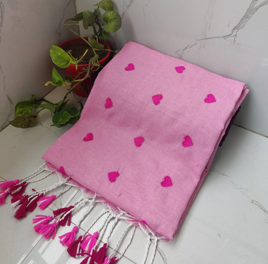 🌸 New Bhagalpuri Cotton Saree Embroidery Design 2025 | Elegant Handwork for Festive & Daily Wear!