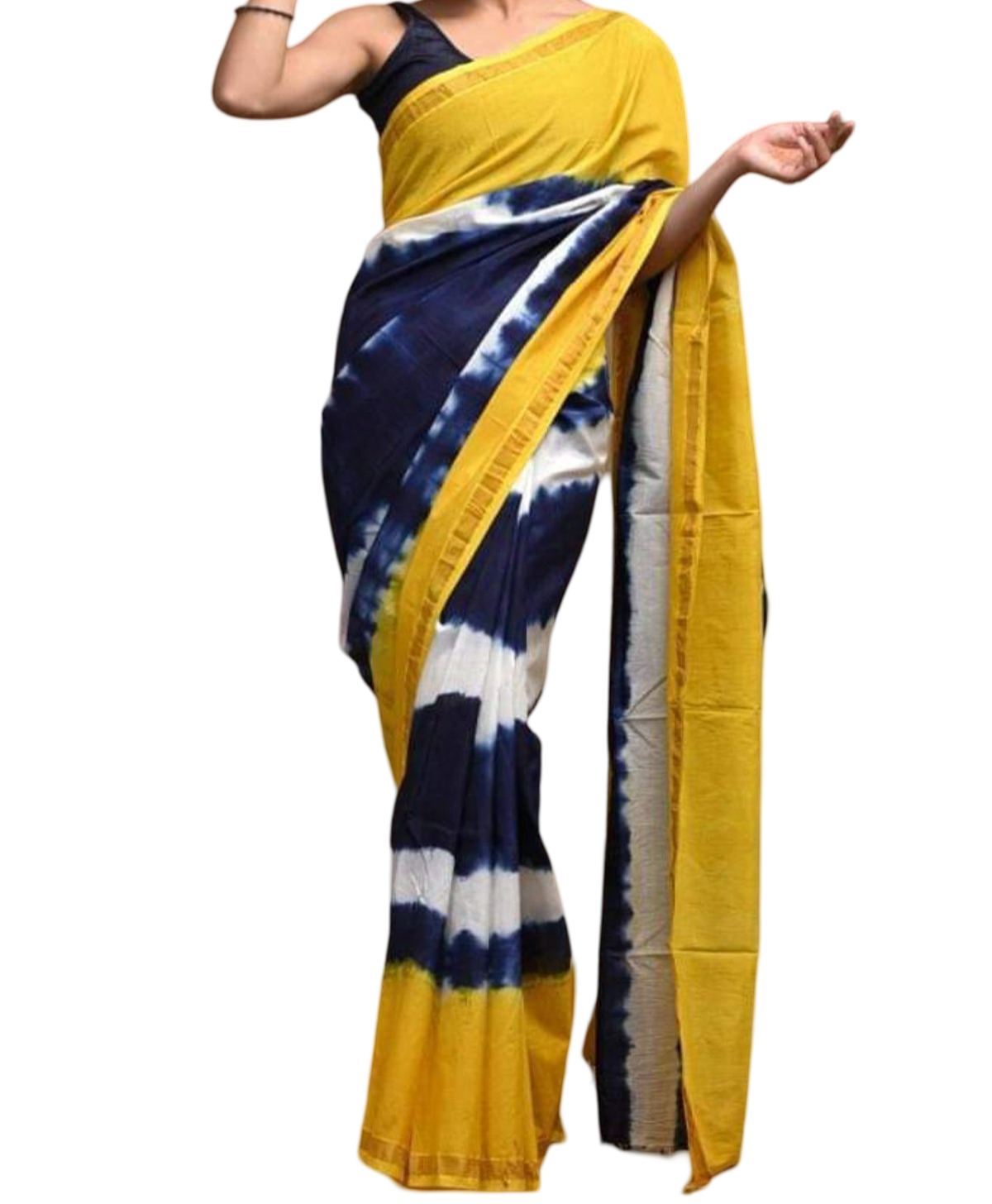 Provides handwoven soft semi-silk sarees with Shibori designs, combining traditional weaving techniques with contemporary patterns. 